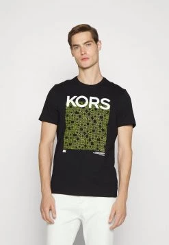Michael Kors Homme NEWSPRINT TEE T Shirt Imprimé Black