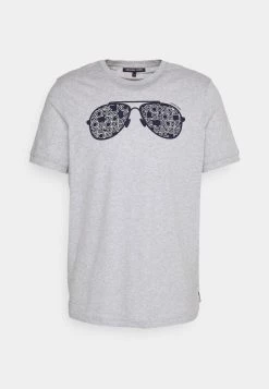 Michael Kors Homme LOGO AVIATOR TEE T Shirt Imprimé Heather Grey -Michael Kors Soldes Boutique 0f30a11063244e50bf5586993d2132b1