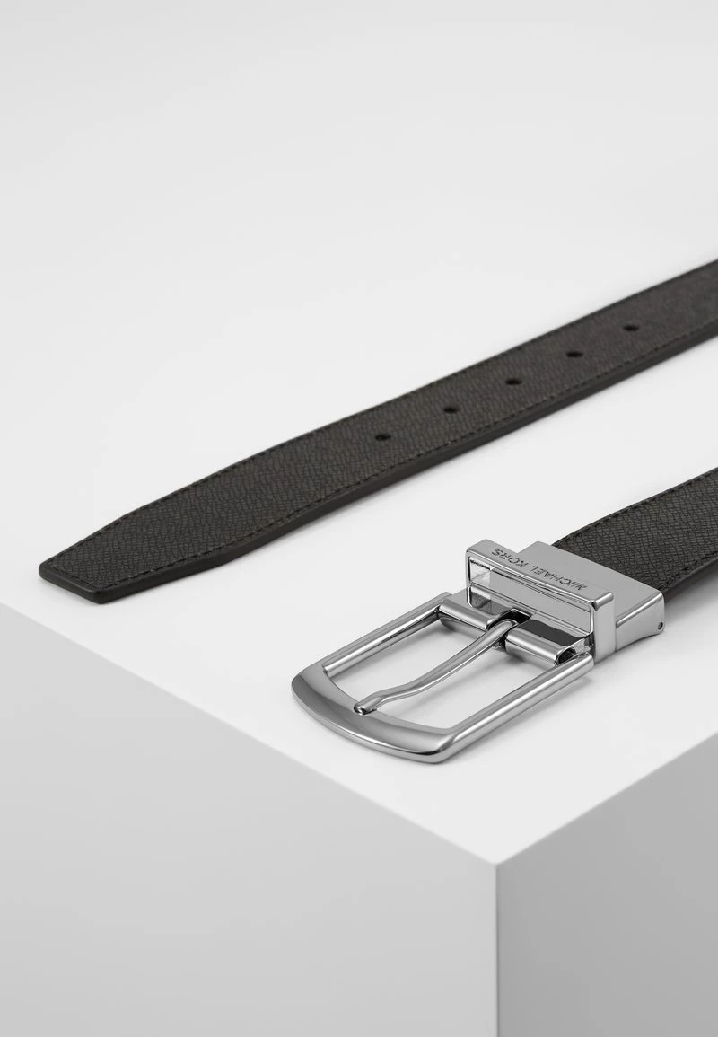 Michael Kors BUCKLE BELT UNISEX Ceinture Black/grey 4 Michael Kors BUCKLE BELT UNISEX Ceinture Black/grey – Image 4