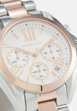 Michael Kors Femme BRADSHAW Montre Silver Coloured/rose -Michael Kors Soldes Boutique 26d7cf7494c346c2898c1b0aa01936c9
