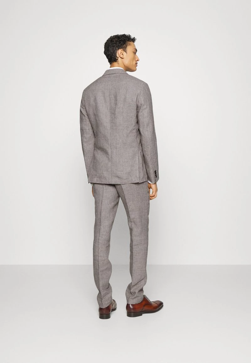 Michael Kors Homme PIED DE POULE SUIT Costume Beige 3 Michael Kors Homme PIED DE POULE SUIT Costume Beige – Image 3