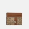 Michael Kors TALL CARD CASE UNISEX Portefeuille Camel/multi