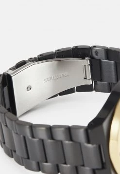 Michael Kors LENNOX UNISEX Montre à Aiguilles Black/gold Coloured -Michael Kors Soldes Boutique 3093986db9894979a889f180007e98a9