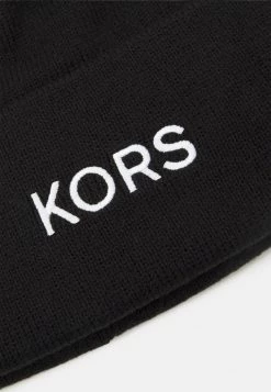 Michael Kors CUFF HAT UNISEX Bonnet Black -Michael Kors Soldes Boutique 3781956617b240e79b5e70aff5ec258b