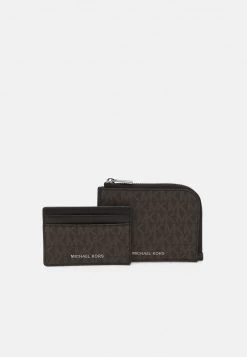 Michael Kors WALLET SET UNISEX Portefeuille Brown/black