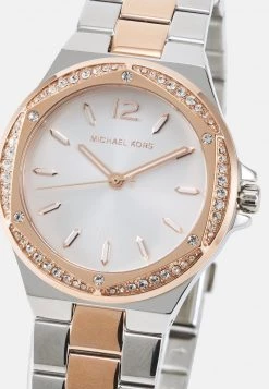 Michael Kors Femme LENNOX Montre Silver Coloured/rose Gold Coloured -Michael Kors Soldes Boutique 39d5c91d56134404983072ba47865986