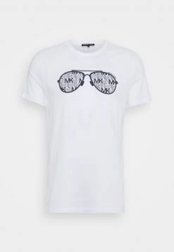 Michael Kors Homme SCATTER AVIATOR TEE T Shirt Imprimé White