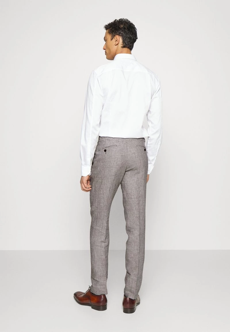 Michael Kors Homme PIED DE POULE SUIT Costume Beige 5 Michael Kors Homme PIED DE POULE SUIT Costume Beige – Image 5