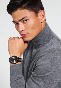 Michael Kors Unisex RUNWAY Montre Schwarz