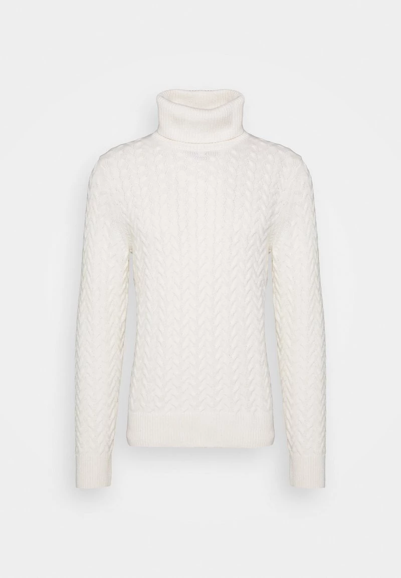 Michael Kors Homme CABLE TURTLENECK Pullover Bone 4 Michael Kors Homme CABLE TURTLENECK Pullover Bone – Image 4