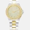 Michael Kors LENNOX Montre Gold Coloured/silver Coloured Femme