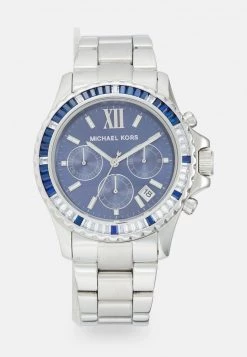 Michael Kors EVEREST Montre Silver Coloured/blue Femme