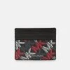 Michael Kors TALL CARD CASE UNISEX Portefeuille Black/crimson