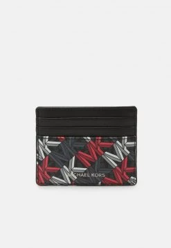 Michael Kors TALL CARD CASE UNISEX Portefeuille Black/crimson