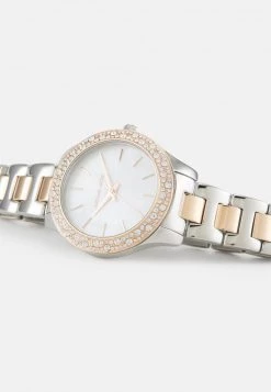 Michael Kors LILIANE SET Montre Silver Coloured/rose Gold Coloured Femme -Michael Kors Soldes Boutique 65714dee8bb4446997871e582967944c
