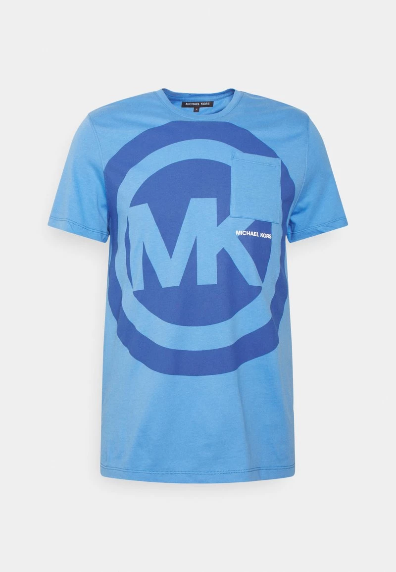 Michael Kors Homme TEE T Shirt Imprimé Crew Blue 1 Michael Kors Homme TEE T Shirt Imprimé Crew Blue