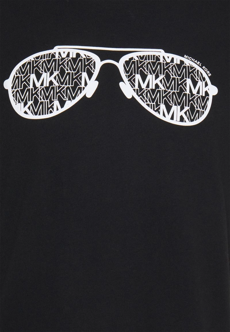 Michael Kors Homme SCATTER AVIATOR TEE T Shirt Imprimé Black 3 Michael Kors Homme SCATTER AVIATOR TEE T Shirt Imprimé Black – Image 3