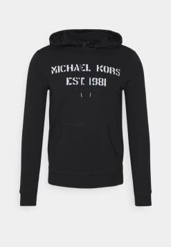 Michael Kors HERITAGE LOGO HOODIE Pullover Black Homme -Michael Kors Soldes Boutique 7a7d8e2015294a7aad4381342a69fee7