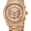 Michael Kors Homme RUNWAY Montre à Aiguilles Pink Gold