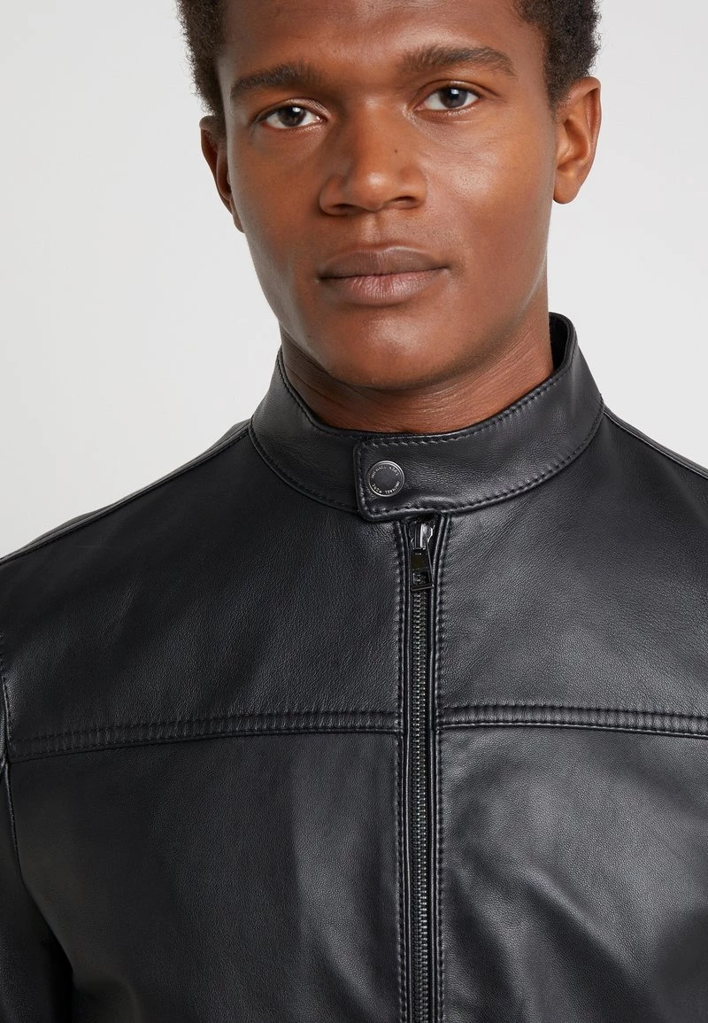 Michael Kors Homme BASIC RACER JACKET Veste En Cuir Black 7 Michael Kors Homme BASIC RACER JACKET Veste En Cuir Black – Image 7