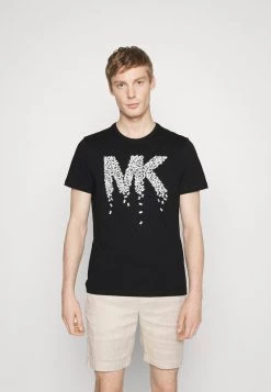 Michael Kors SPILL TEE T Shirt Imprimé Black Homme