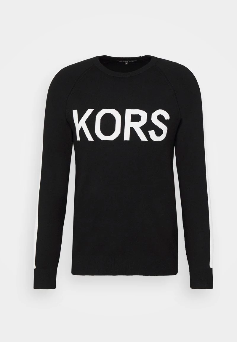 Michael Kors Homme CREW Pullover Black/white 1 Michael Kors Homme CREW Pullover Black/white