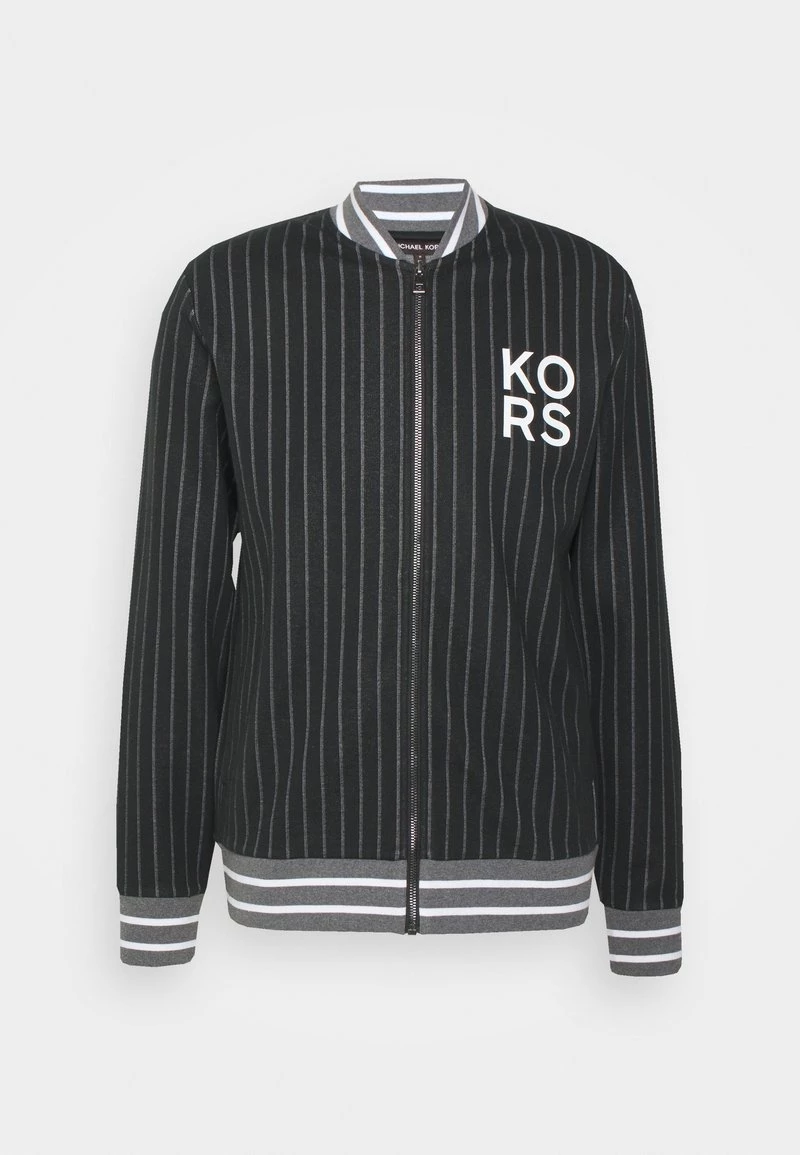 Michael Kors Homme PINSTRIPE BASEBALL Blouson Bomber Black 1 Michael Kors Homme PINSTRIPE BASEBALL Blouson Bomber Black