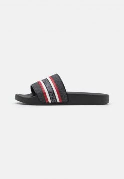 Michael Kors JAKE SLIDE Mules Black/crimson Homme