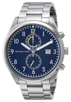 Michael Kors Homme SAUNDER Montre à Aiguilles Silver