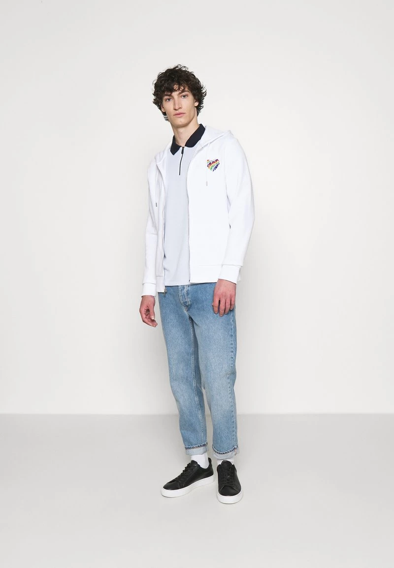 Michael Kors HOODIE HEART PATCH Sweat à Capuche Zippé White Homme 2 Michael Kors HOODIE HEART PATCH Sweat à Capuche Zippé White Homme – Image 2