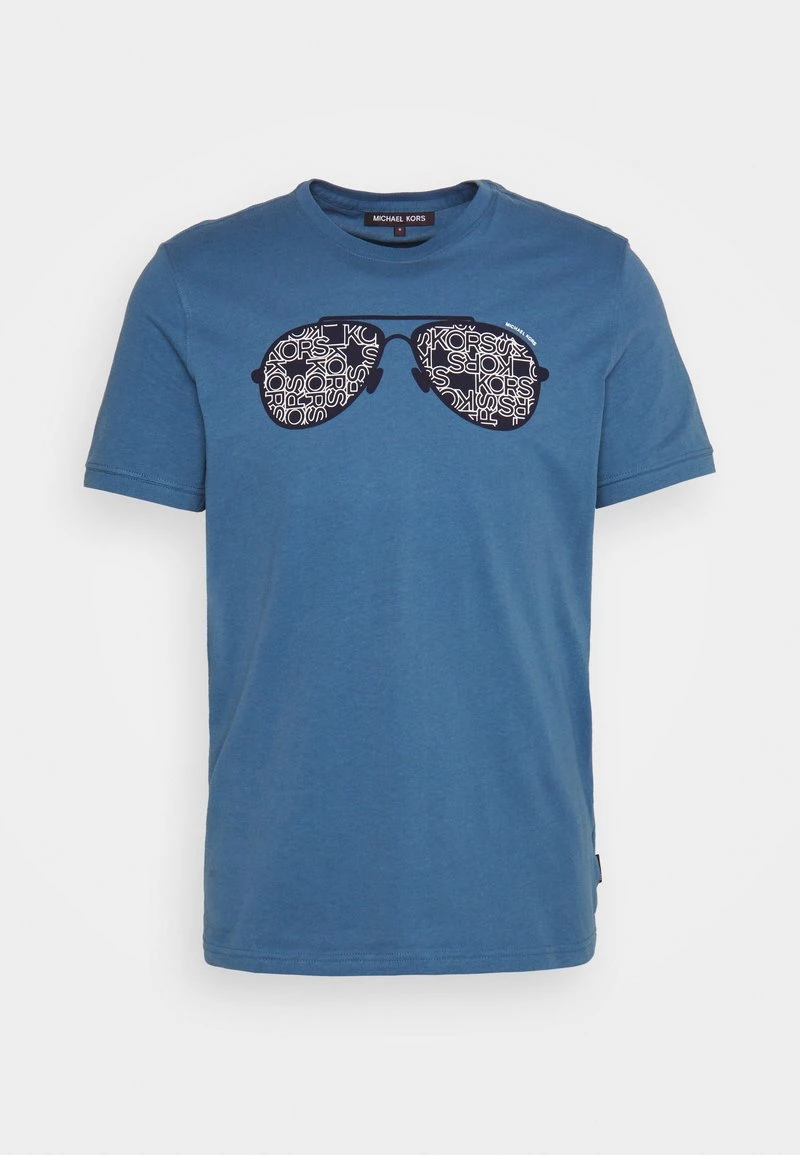 Michael Kors Homme LOGO AVIATOR TEE T Shirt Imprimé Chambray 4 Michael Kors Homme LOGO AVIATOR TEE T Shirt Imprimé Chambray – Image 4