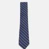 Michael Kors Homme STENCIL LOGO STRIPE Cravate Navy