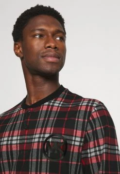 Michael Kors HOLIDAY HENLEY Haut De Pyjama Crimson Multi Homme -Michael Kors Soldes Boutique a9442ad9f3fb4e0295d3e0190c487e40