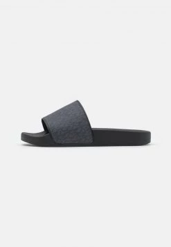 Michael Kors JAKE SLIDE Mules Greyhound/black Homme