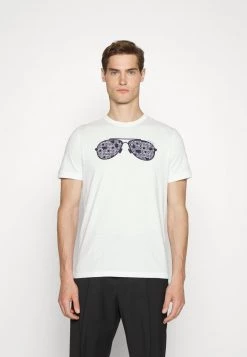 Michael Kors LOGO AVIATOR TEE T Shirt Imprimé White Homme