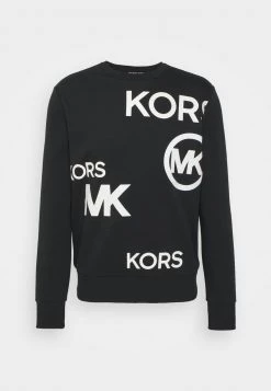 Michael Kors SCATTERED CREW Sweatshirt Black Homme -Michael Kors Soldes Boutique b289269789c9432ab5acf6d02ec654d3