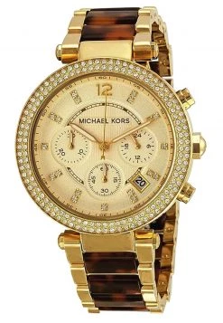 Michael Kors Femme PARKER Montre à Aiguilles Gold Coloured