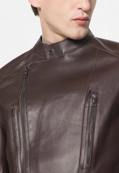 Michael Kors BONDED MOTO JACKET Veste En Cuir Chocolate Homme 11 Michael Kors BONDED MOTO JACKET Veste En Cuir Chocolate Homme -Michael Kors Soldes Boutique bf7923b1b5ff4a73a7a0d47374b1be29