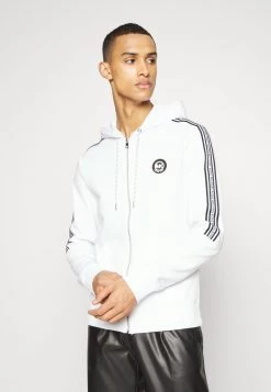 Michael Kors Homme NEW EVERGREEN HOODIE Sweat à Capuche Zippé White