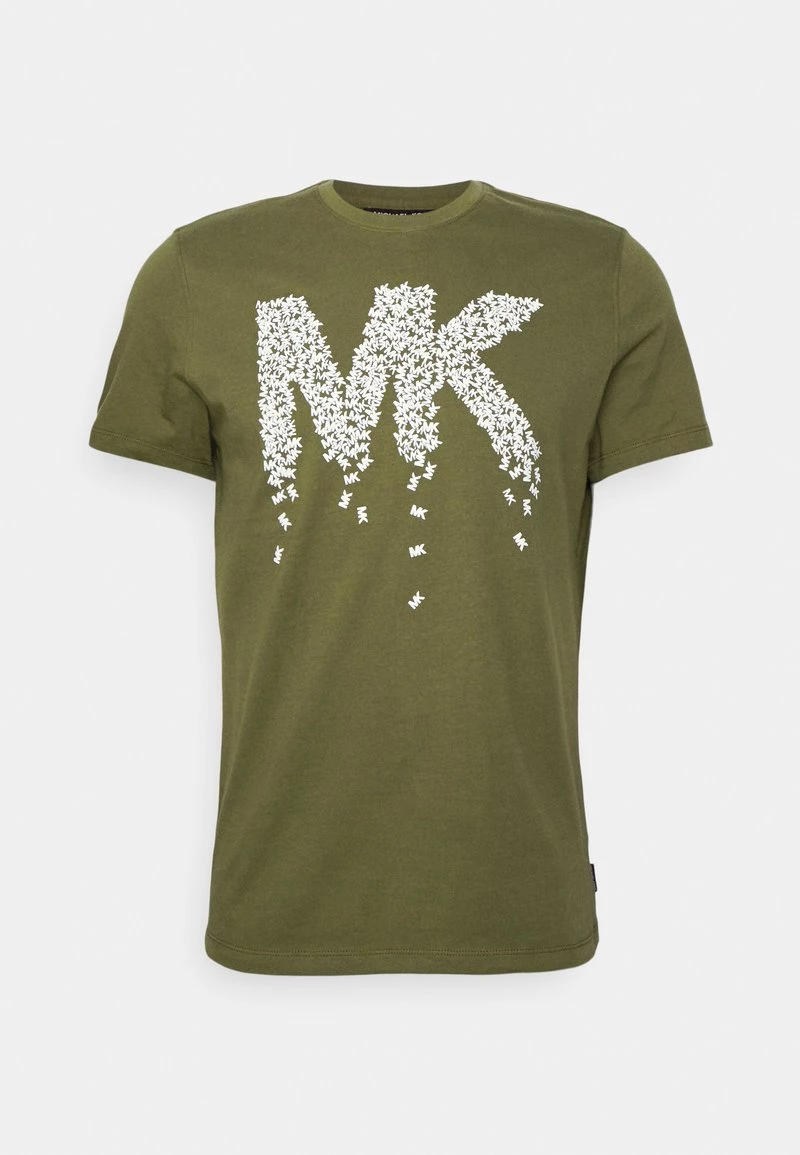 Michael Kors Homme SPILL TEE T Shirt Imprimé Smokey Olive 5 Michael Kors Homme SPILL TEE T Shirt Imprimé Smokey Olive – Image 5