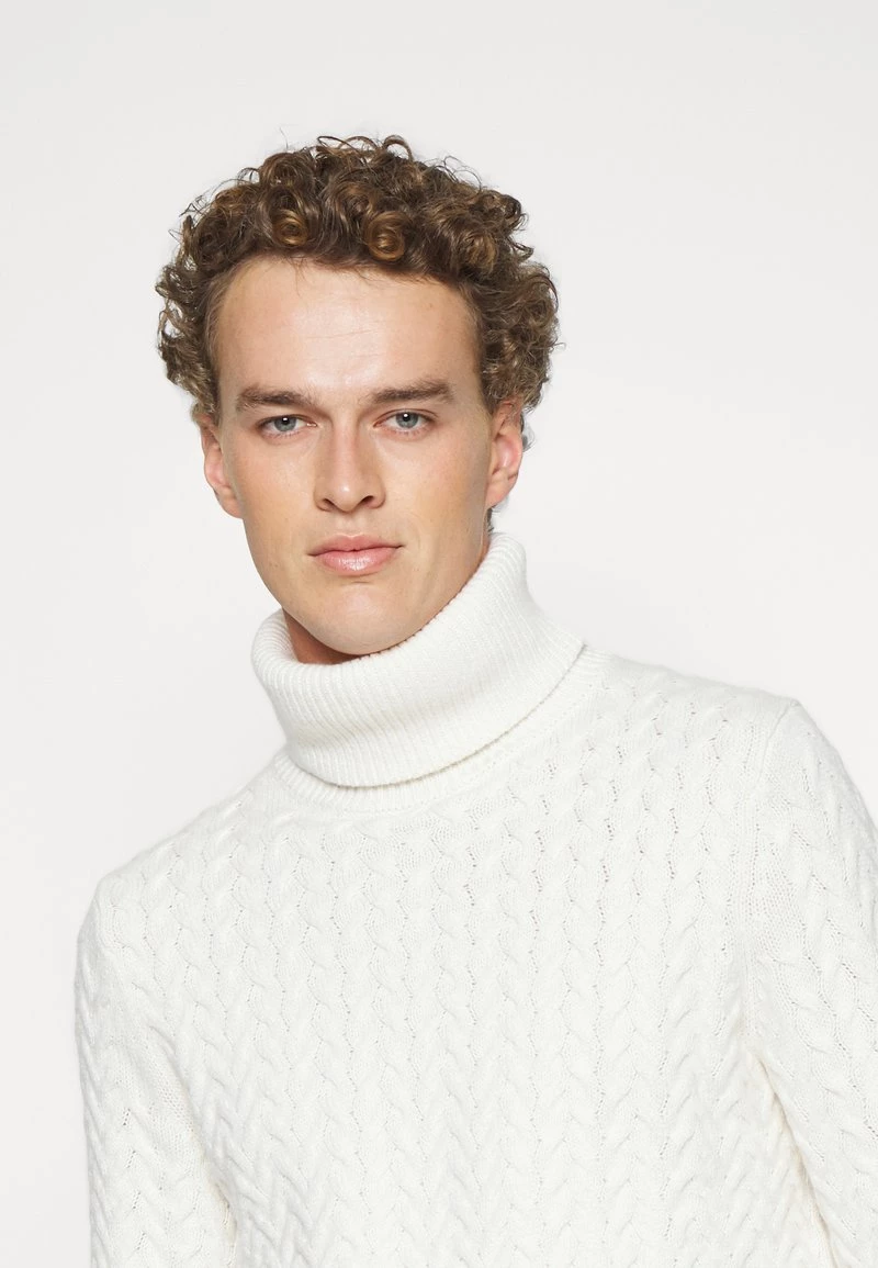 Michael Kors Homme CABLE TURTLENECK Pullover Bone 5 Michael Kors Homme CABLE TURTLENECK Pullover Bone – Image 5