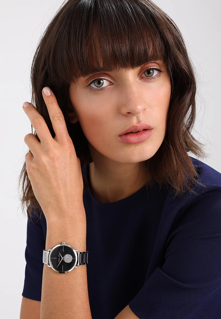 Michael Kors Femme PORTIA Montre Silver Coloured 1 Michael Kors Femme PORTIA Montre Silver Coloured