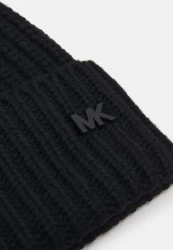 Michael Kors SHAKER CUFF HAT UNISEX Bonnet Black -Michael Kors Soldes Boutique d41bd8328b62455ead5214a1786627b4
