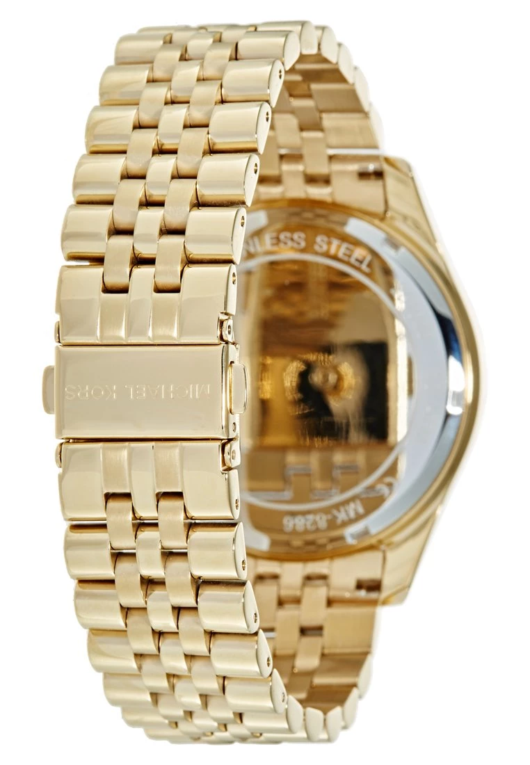 Michael Kors Unisex LEXINGTON Montre à Aiguilles Gold Coloured 3 Michael Kors Unisex LEXINGTON Montre à Aiguilles Gold Coloured – Image 3