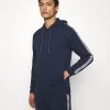 Michael Kors BLOCKED LOGO HOODIE Sweat à Capuche Zippé Midnight Homme