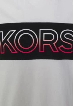 Michael Kors TEE T Shirt Imprimé White Homme -Michael Kors Soldes Boutique d7b81f319f2849c6a181fc972fe65fed