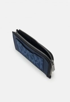 Michael Kors ZIP WALLET UNISEX Portefeuille Blue -Michael Kors Soldes Boutique ddda7088fcb14051bb8a3114e55cad76