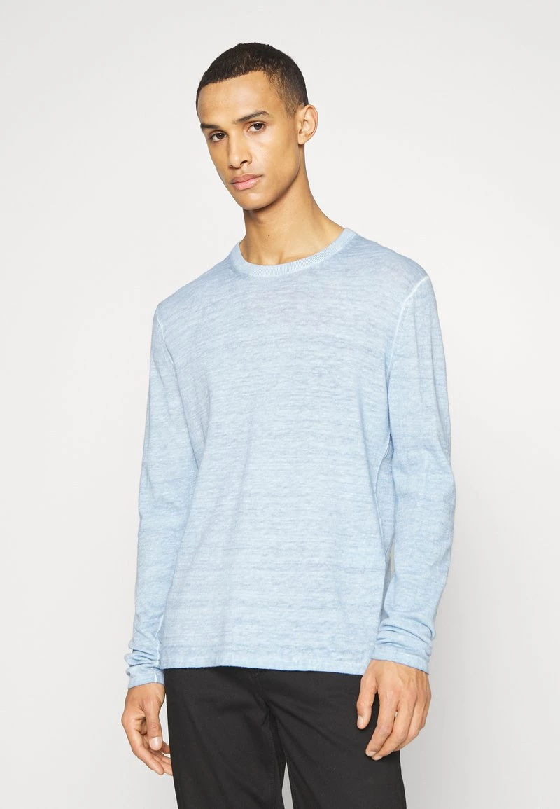 Michael Kors Homme COLD DYE CREW Pullover Chambray 1 Michael Kors Homme COLD DYE CREW Pullover Chambray