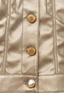 Michael Kors Enfant Veste En Similicuir Gold