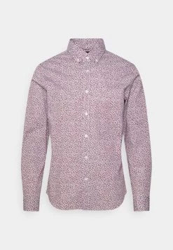 Michael Kors STRETCH DITSY Chemise Deep Ruby Homme